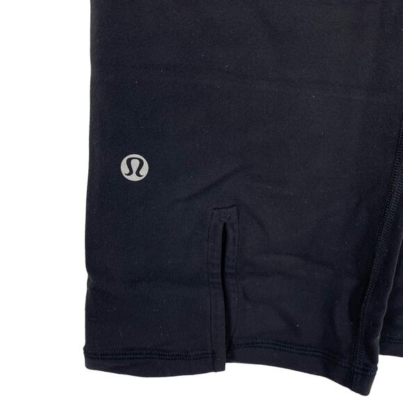 Lululemon Gather and Crow Crop Pant Black and Blue Size 6 - Picture 4 of 5